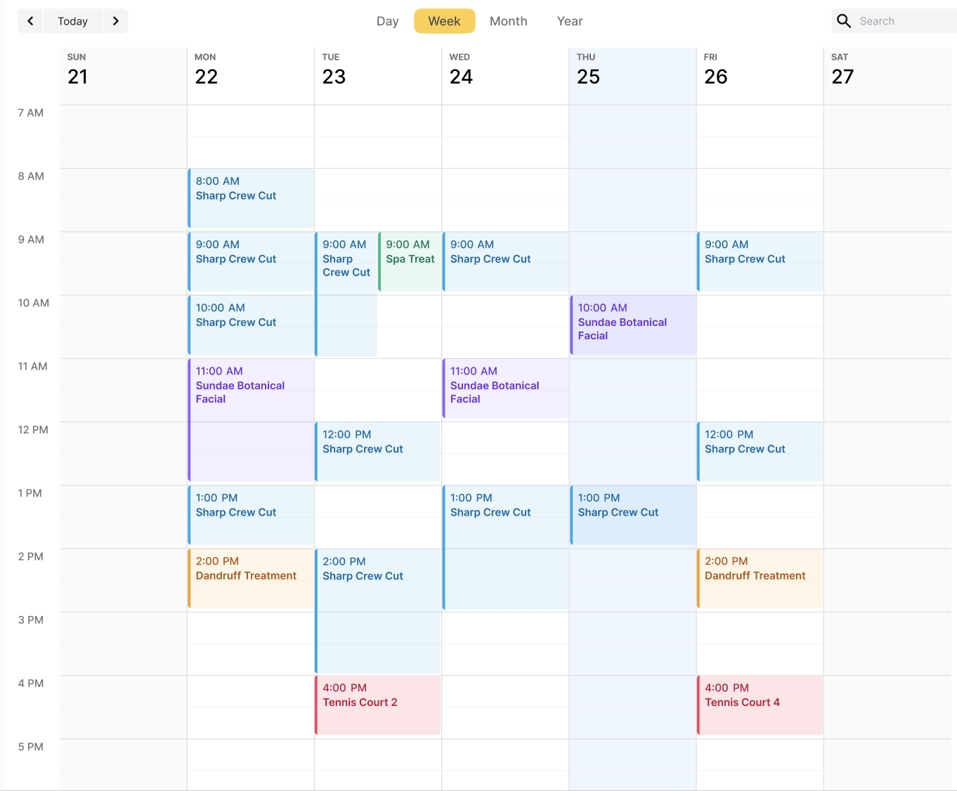 NOW Offers calendar
